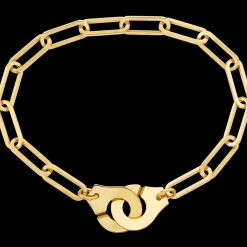 Bracelet Menottes dinh van R15 - 23,5 cm or jaune