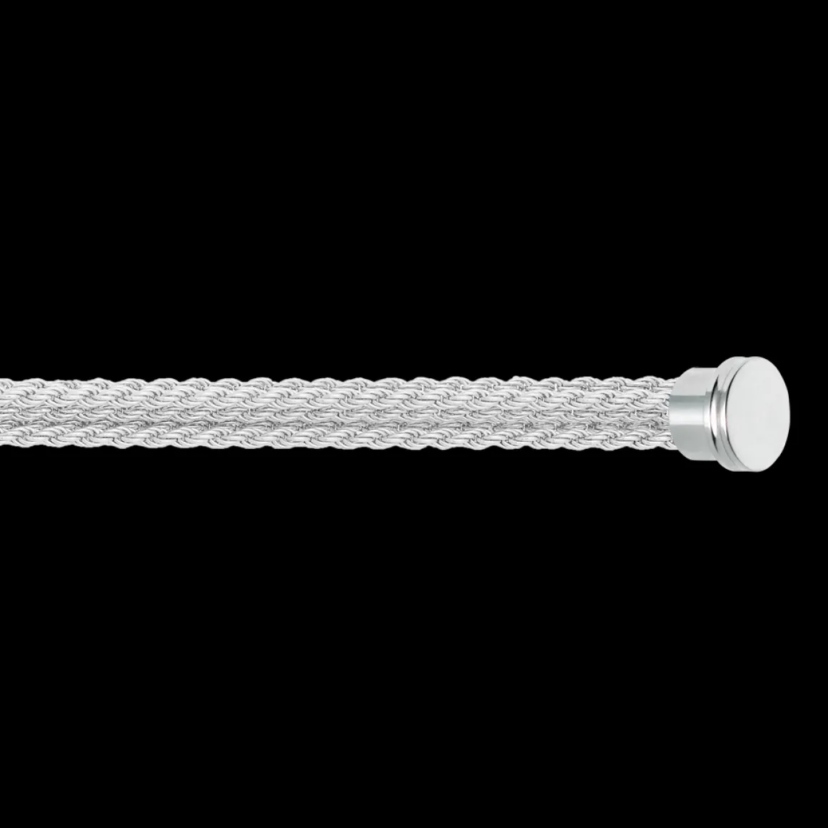 Bracelet multichaîne or blanc 750/1000e