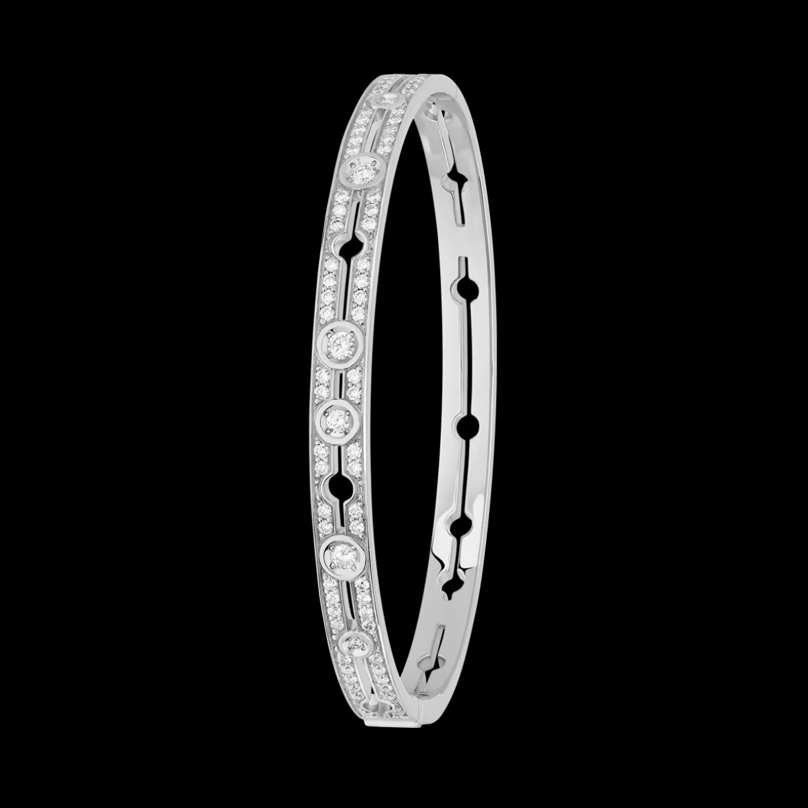 Bracelet Pulse dinh van or blanc et diamants