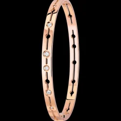Bracelet Pulse or rose et diamants