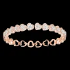 Bracelet Rivière Joy Cœur Multi Diamant Or Rose