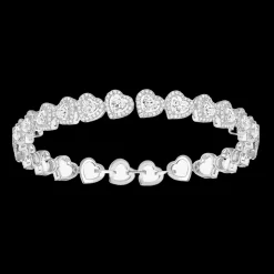 Bracelet Rivière Joy Cœur Multi Diamant Or Blanc