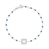 Bracelet saphir Trésor, diamants, or blanc, 17 cm