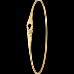 Bracelet Serrure Jonc or jaune et diamant