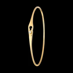 Bracelet Serrure Jonc or jaune et diamant