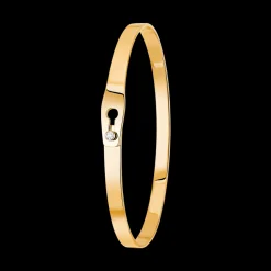 Bracelet Serrure or jaune et diamant