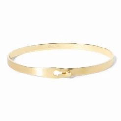 Bracelet Serrure or jaune brossé