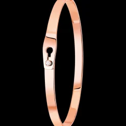 Bracelet Serrure or rose et diamant