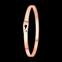 Bracelet Serrure or rose et diamant