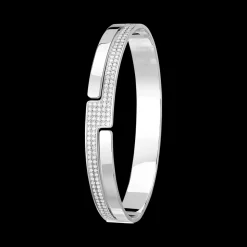 Bracelet Seventies or blanc et diamants