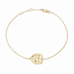 Bracelet sur chaîne Double Cœurs R10, OJ