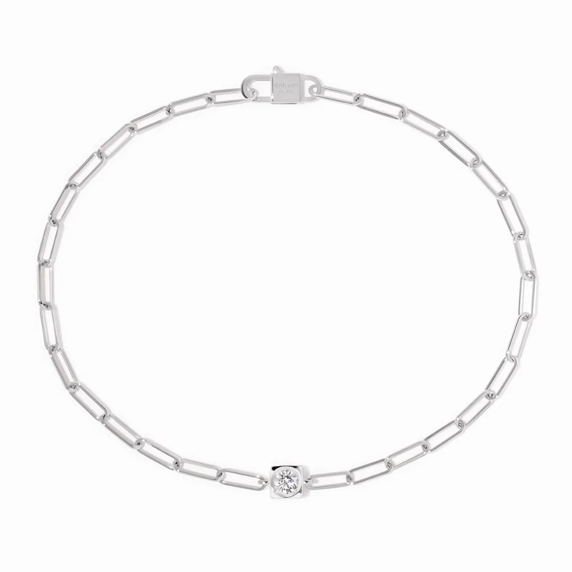 Bracelet sur chaîne Le Cube Diamant