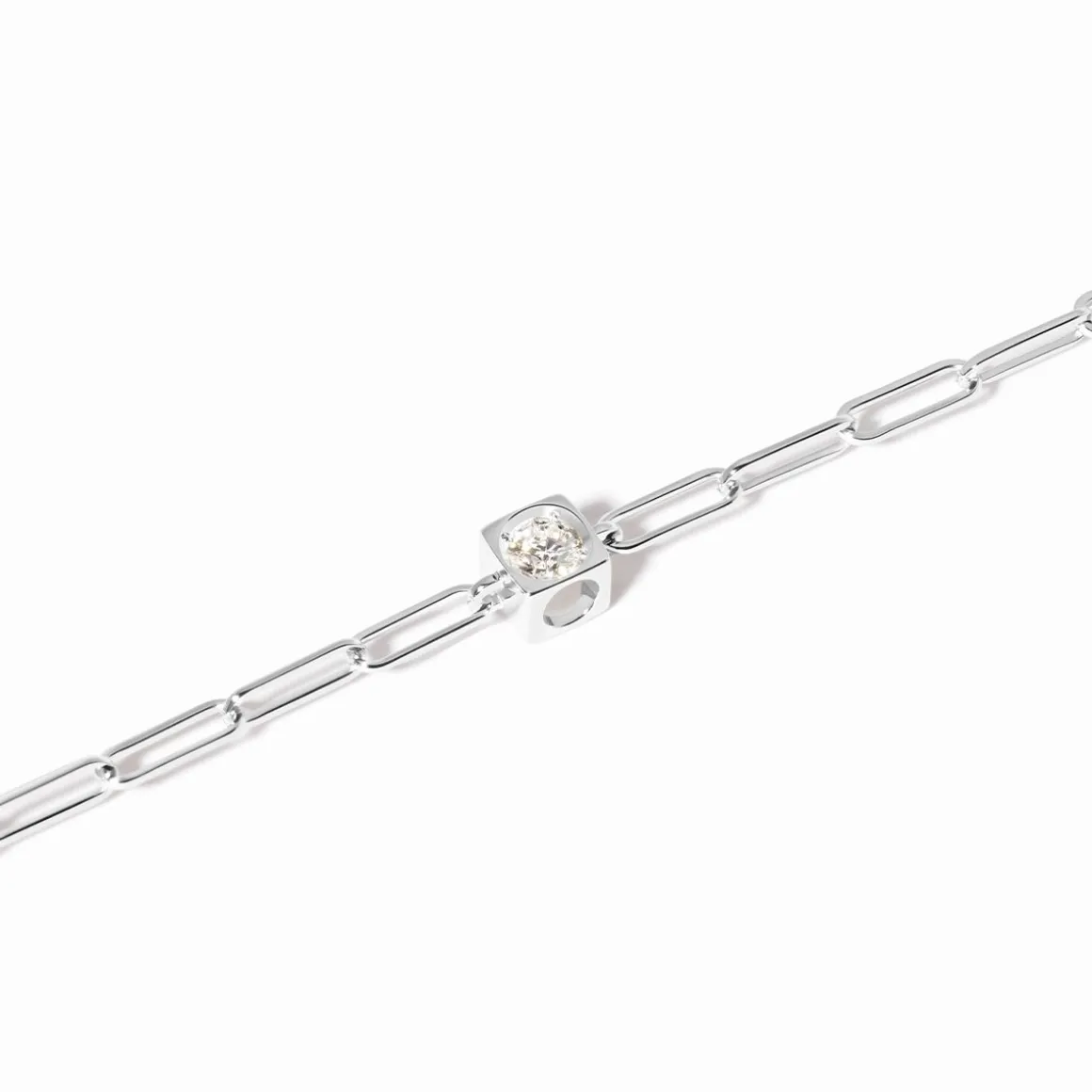 Bracelet sur chaîne Le Cube Diamant