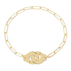 Bracelet sur chaîne Menottes dinh van moyen modèle