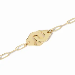 Bracelet sur chaîne Menottes dinh van moyen modèle