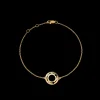 Bracelet sur chaîne Pulse or jaune et diamants