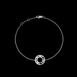 Bracelet sur chaîne Pulse or blanc et diamants