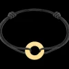 Bracelet sur cordon Cible grand modèle or jaune