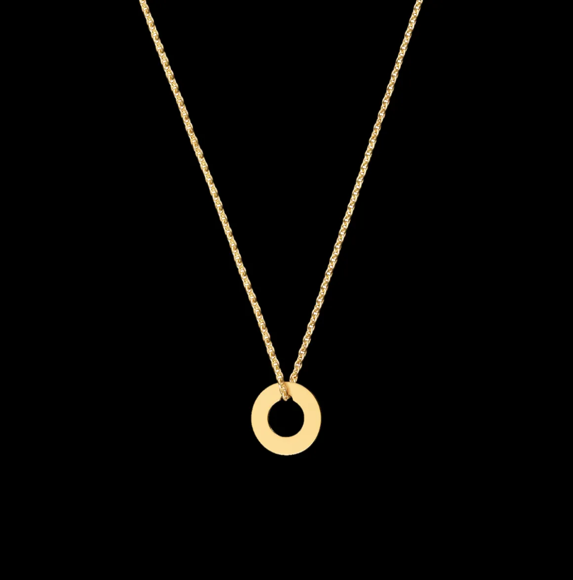 Bracelet sur cordon Cible grand modèle or jaune