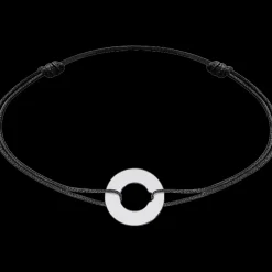 Bracelet sur cordon Cible petit modèle or blanc