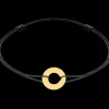 Bracelet sur cordon Cible petit modèle or jaune