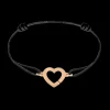 Bracelet sur cordon Cœur R12, OR
