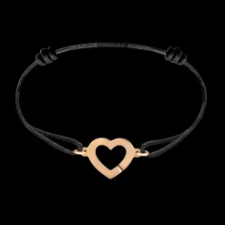Bracelet sur cordon Cœur R12, OR