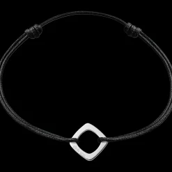 Bracelet sur cordon Impression petit modèle or blanc