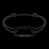 Bracelet sur cordon Maillon XL titane noir