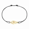 Bracelet sur cordon Menottes dinh van R8 or jaune et diamants
