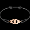 Bracelet sur cordon Menottes dinh van R12 or rose