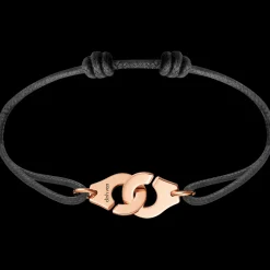 Bracelet sur cordon Menottes dinh van R12 or rose