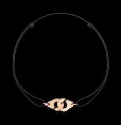 Bracelet sur cordon Menottes dinh van R12 or rose