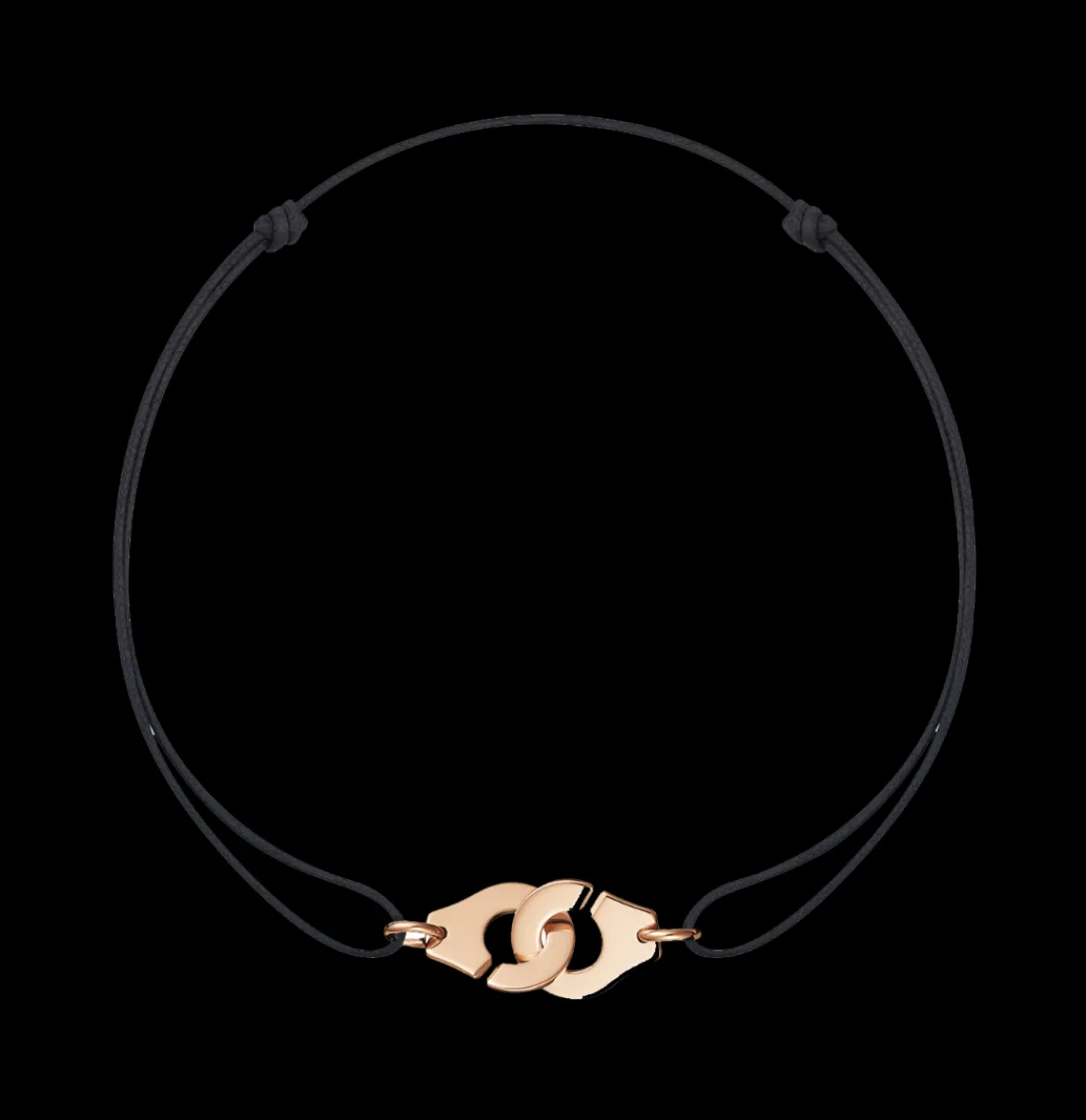 Bracelet sur cordon Menottes dinh van R12 or rose