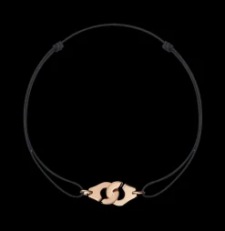 Bracelet sur cordon Menottes dinh van R10 or rose