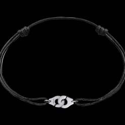 Bracelet sur cordon Menottes dinh van R8 or blanc