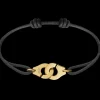 Bracelet sur cordon Menottes dinh van R12 or jaune
