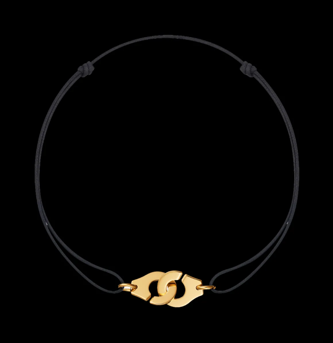 Bracelet sur cordon Menottes dinh van R12 or jaune