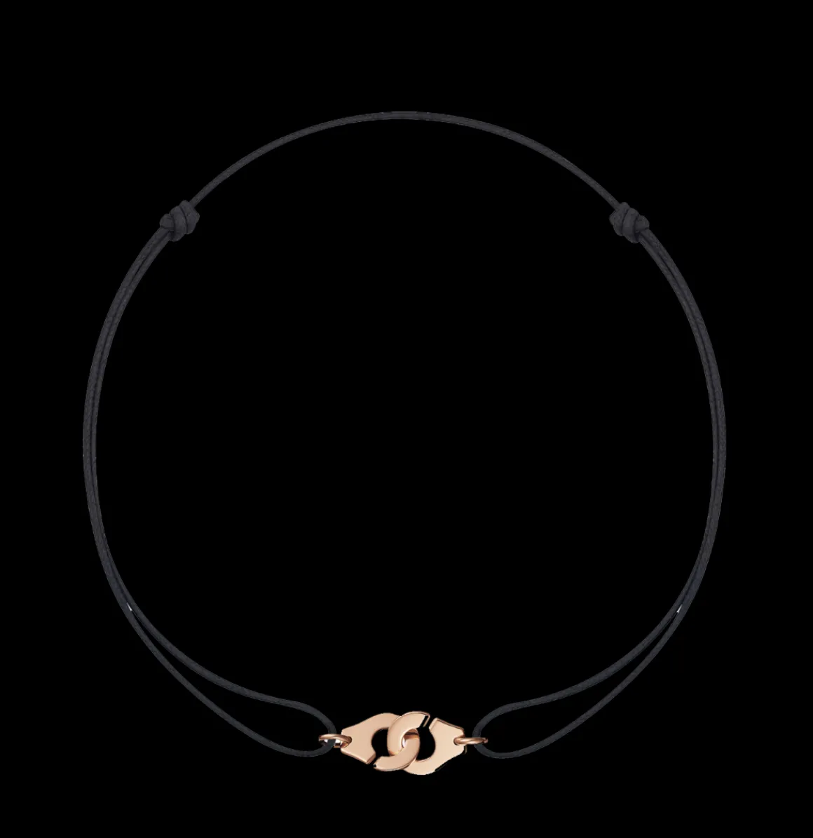 Bracelet sur cordon Menottes dinh van R8 or rose