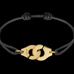 Bracelet sur cordon Menottes dinh van R15 or jaune