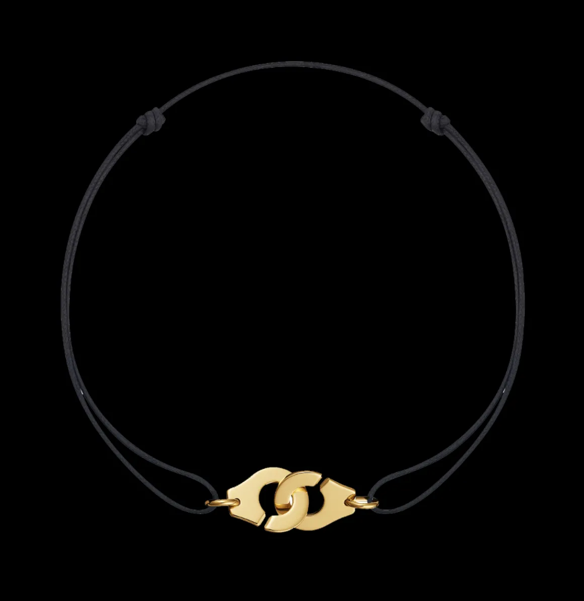 Bracelet sur cordon Menottes dinh van R15 or jaune