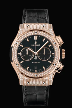 Chronograph King Gold Pavé 42MM