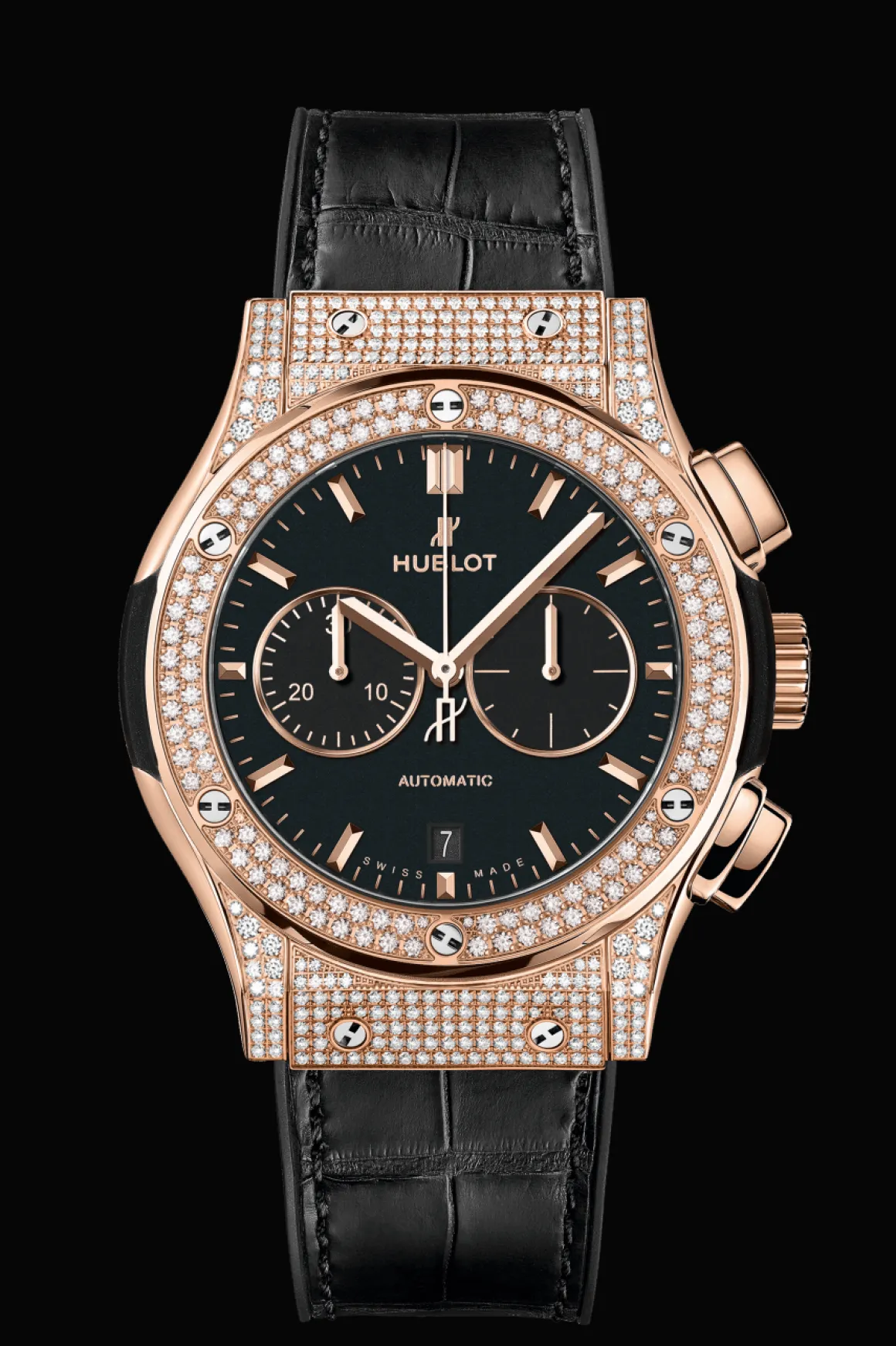 Chronograph King Gold Pavé 42MM