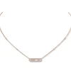 Collier Baby Move Diamant Or Rose