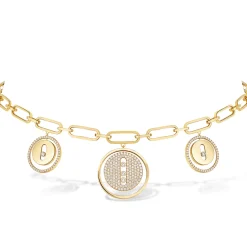 Collier Choker Lucky Move Diamant Or Jaune