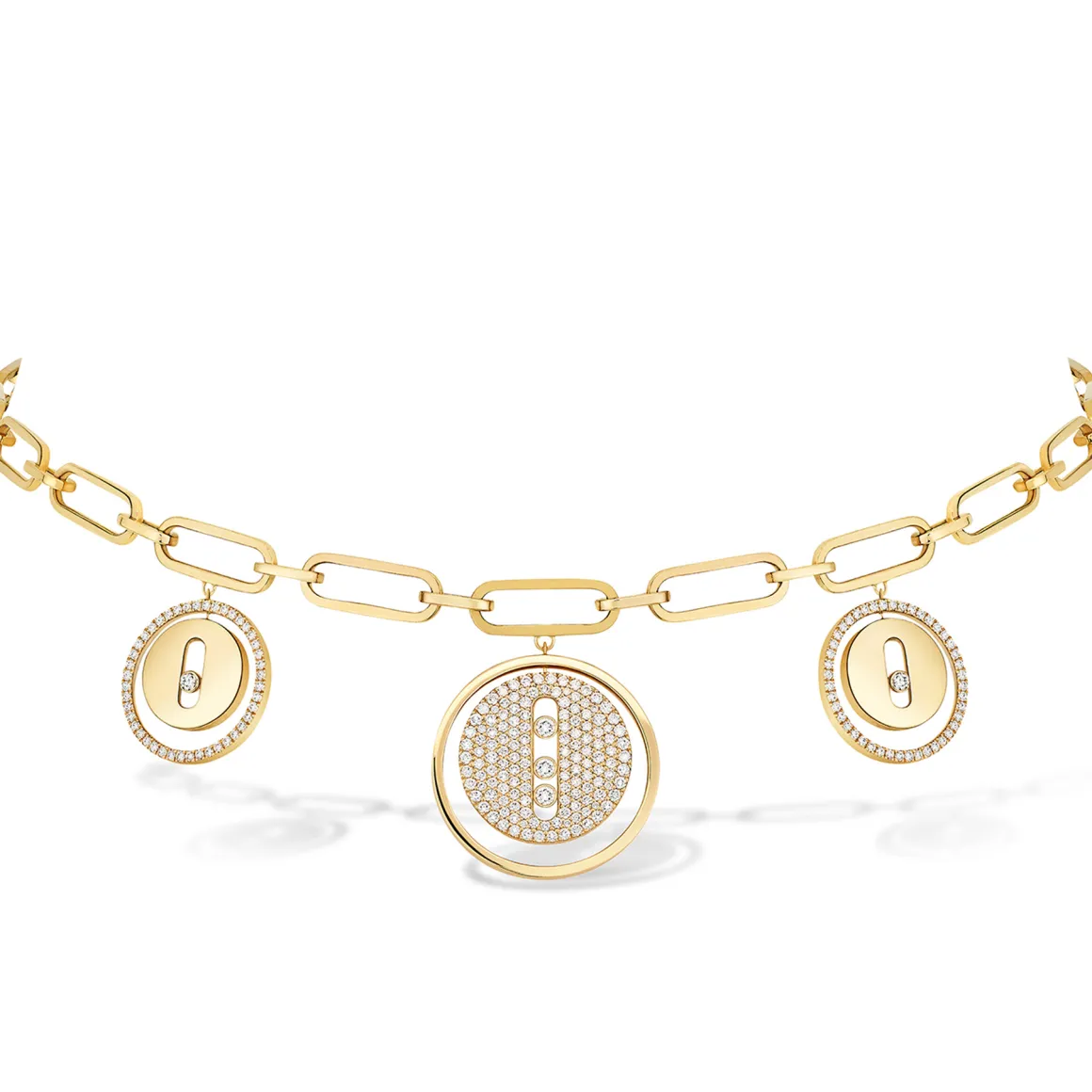 Collier Choker Lucky Move Diamant Or Jaune