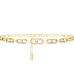 Collier Choker Move Uno Diamant Or Jaune