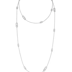 Collier Diamant Or Blanc