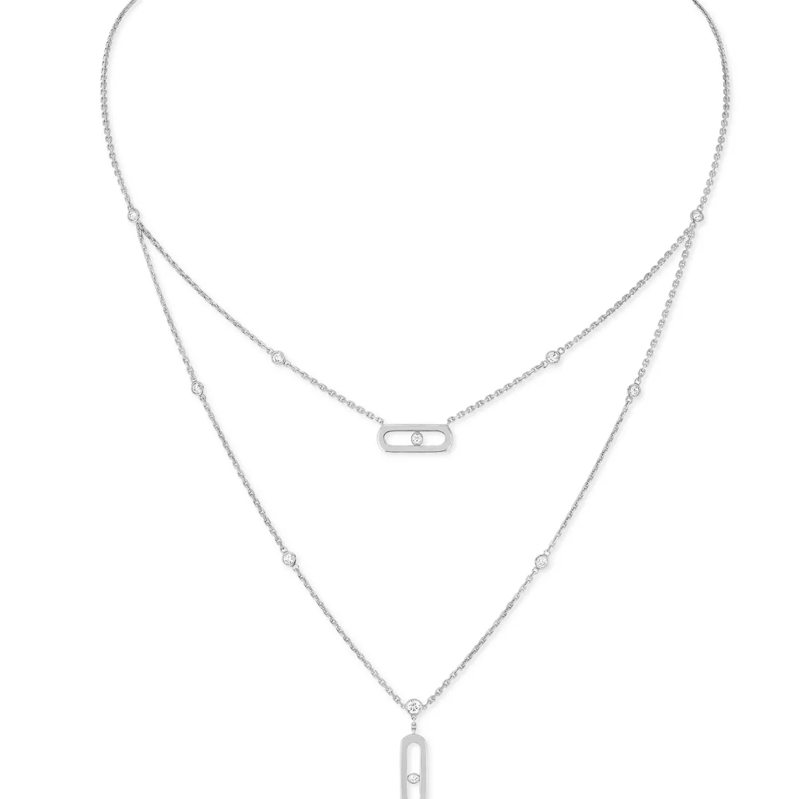 Collier Diamant Or Blanc