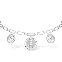 Collier Diamant Or Blanc